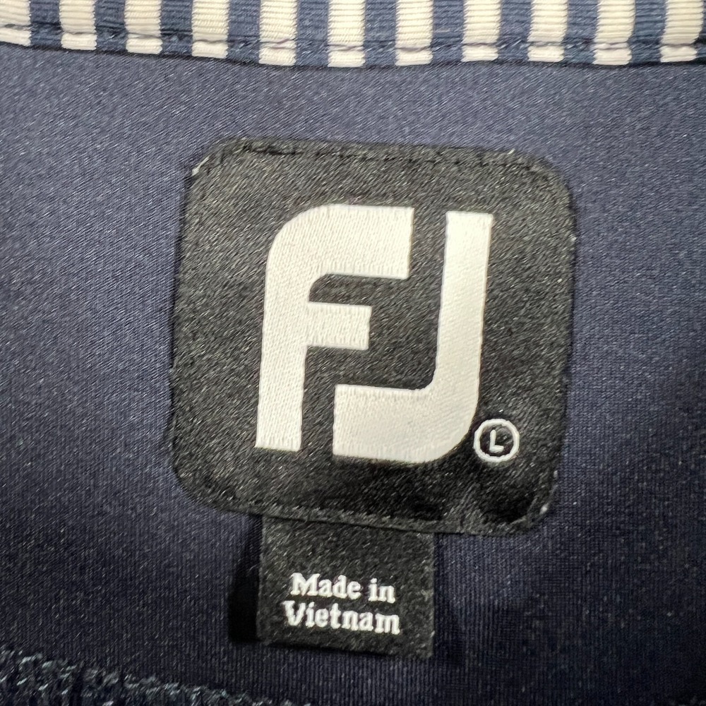 FootJoy‎ Polo Shirt Mens Large Blue Short Sleeve Golf Casual Outdoor Lightweight - Picture 2 of 12
